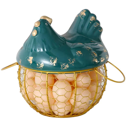 Ceramic Chicken Egg Storage Basket