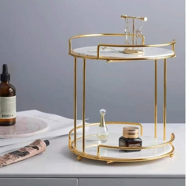 Gold Plated Table Top Organizer