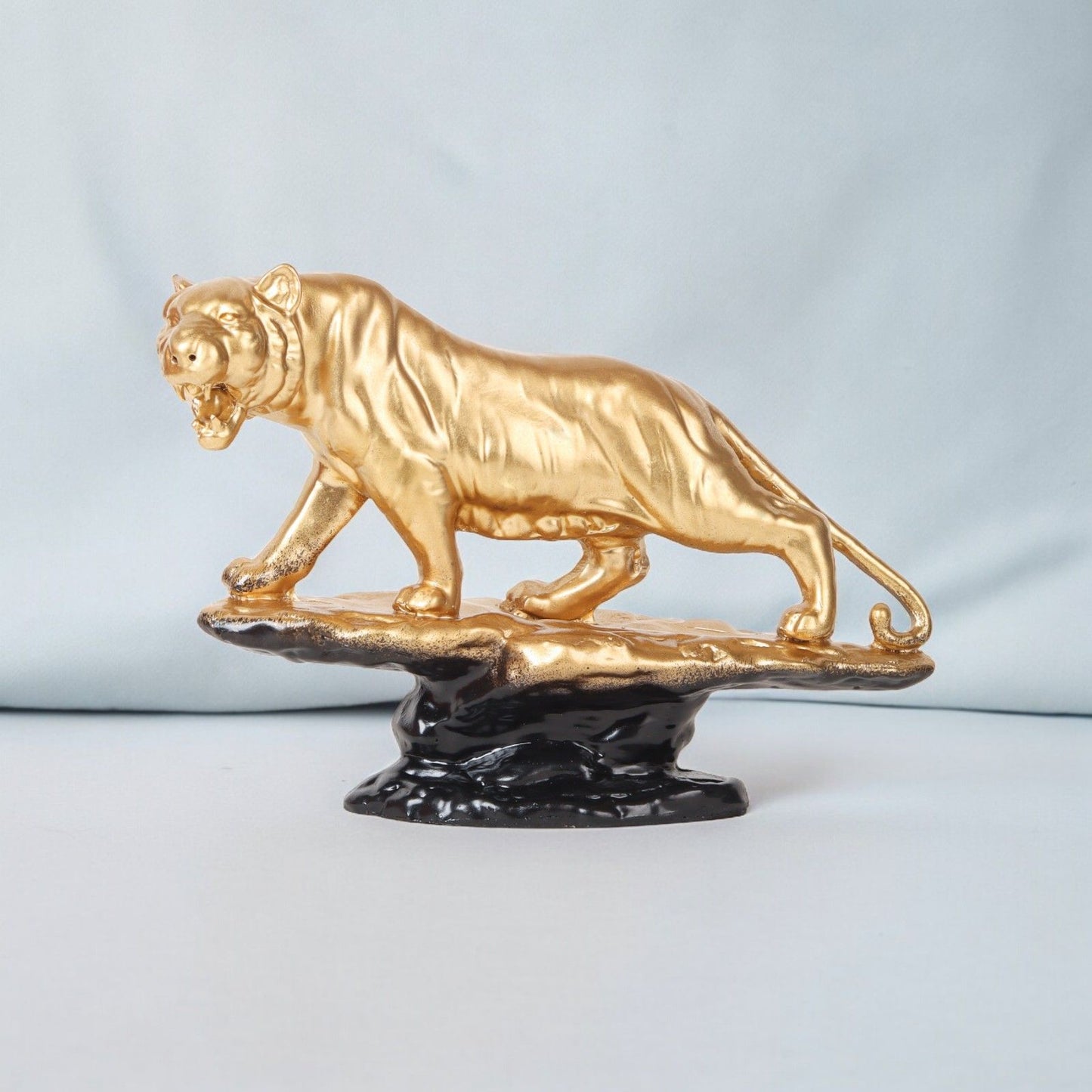 Handcrafted Metal Golden Tiger