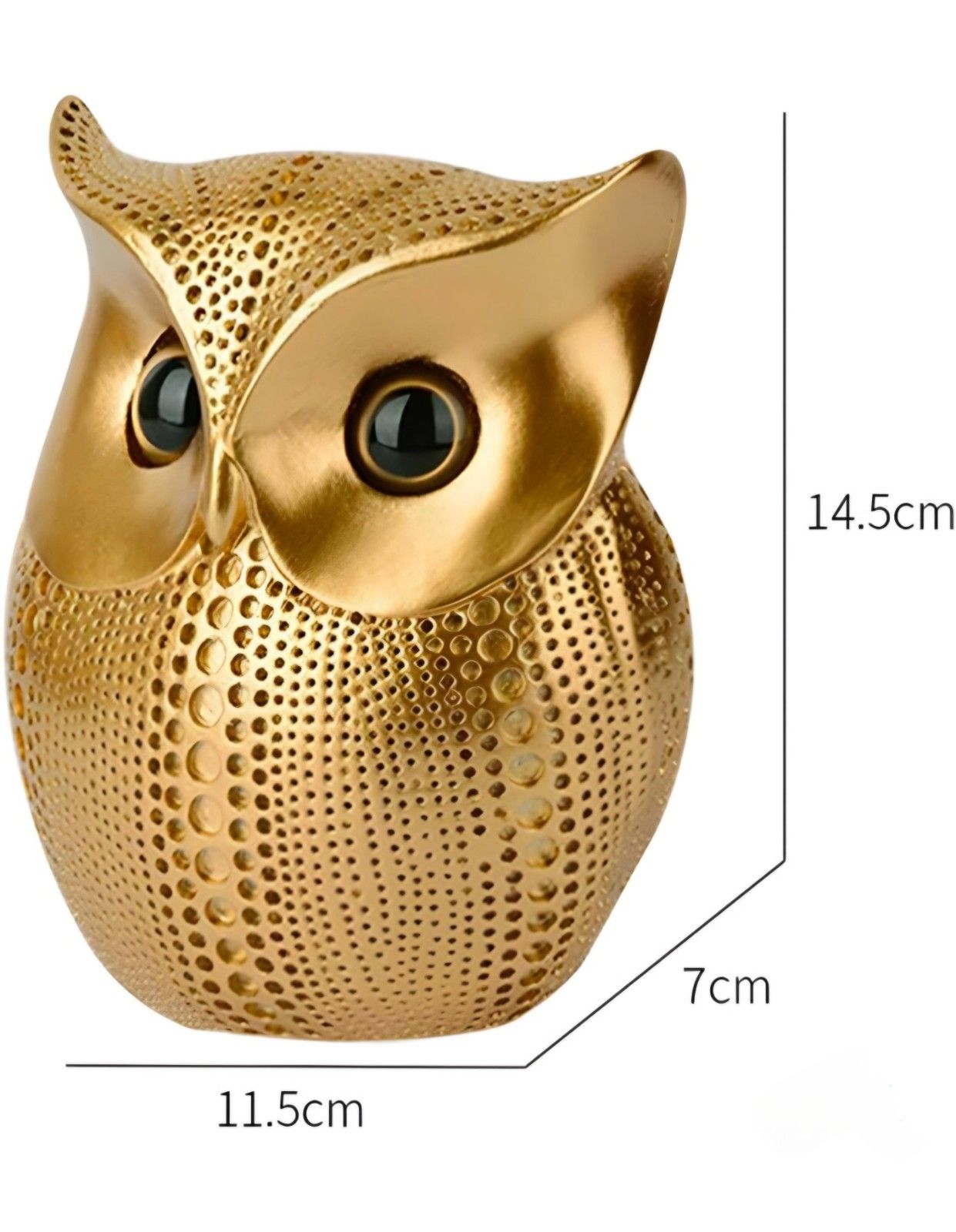 Lucky Owl Art Figure Showpiece