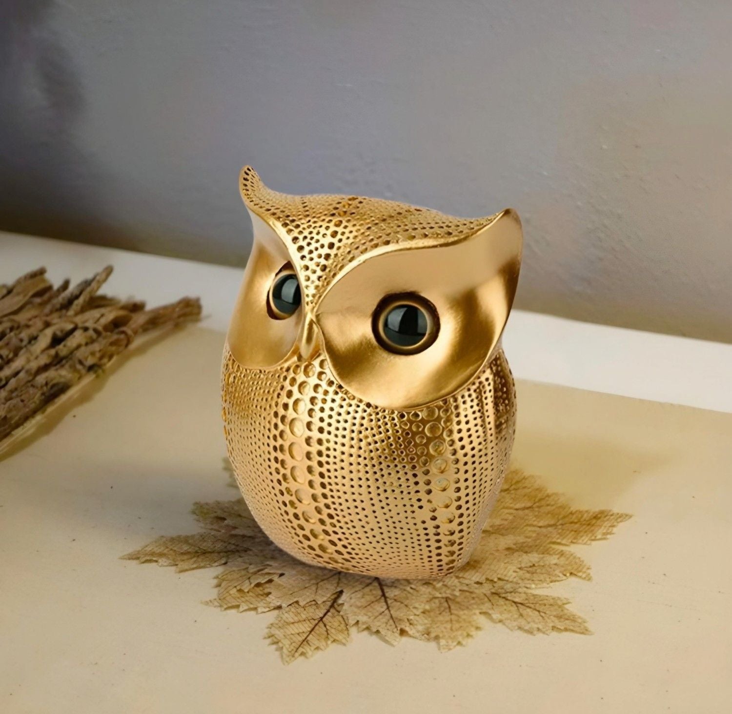 Lucky Owl Art Figure Showpiece