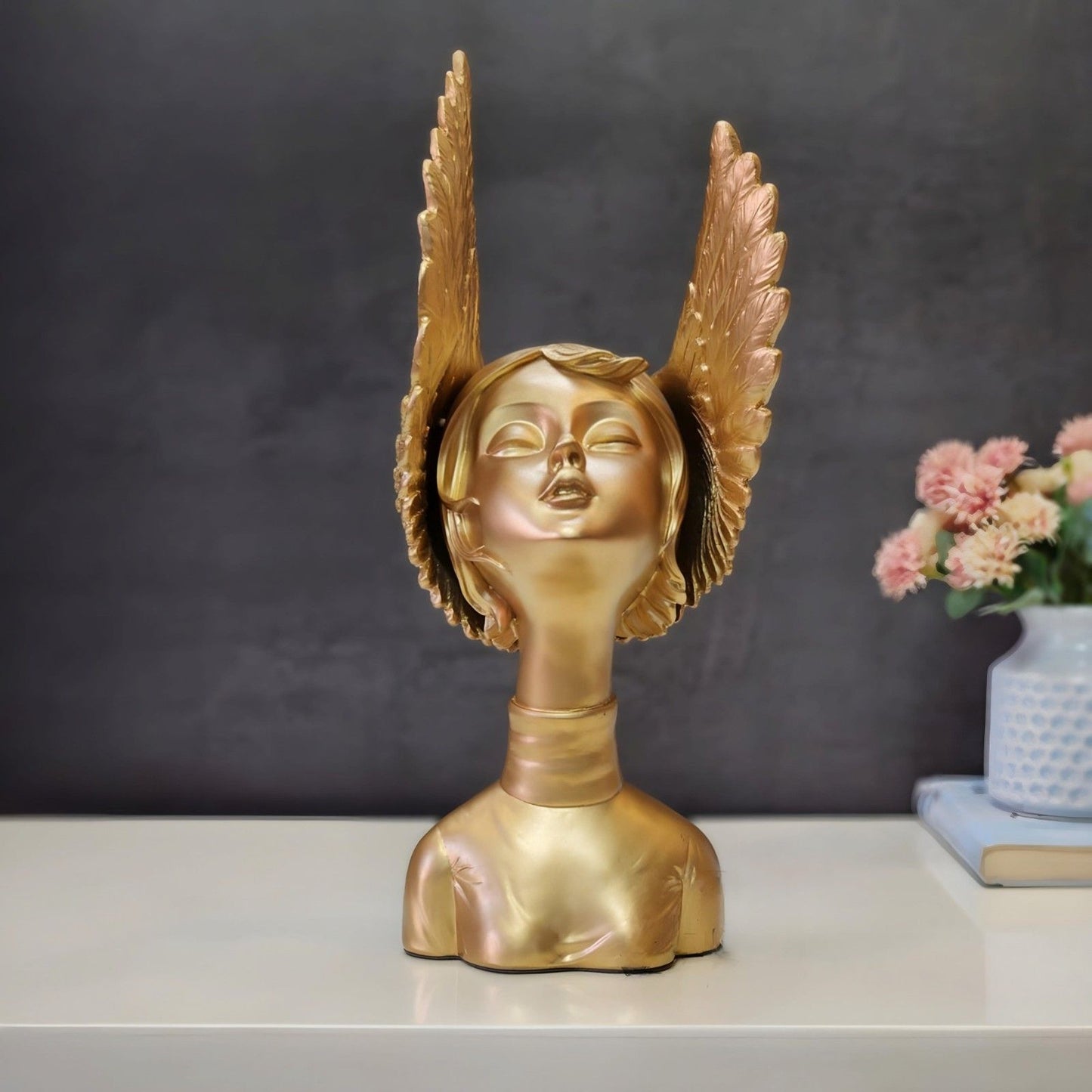 Winged Lady Showpiece Aesthetic Statue