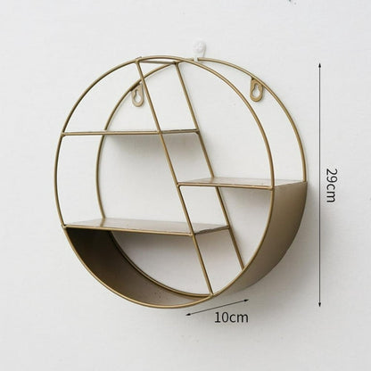 Wall Mounted Shelf Golden